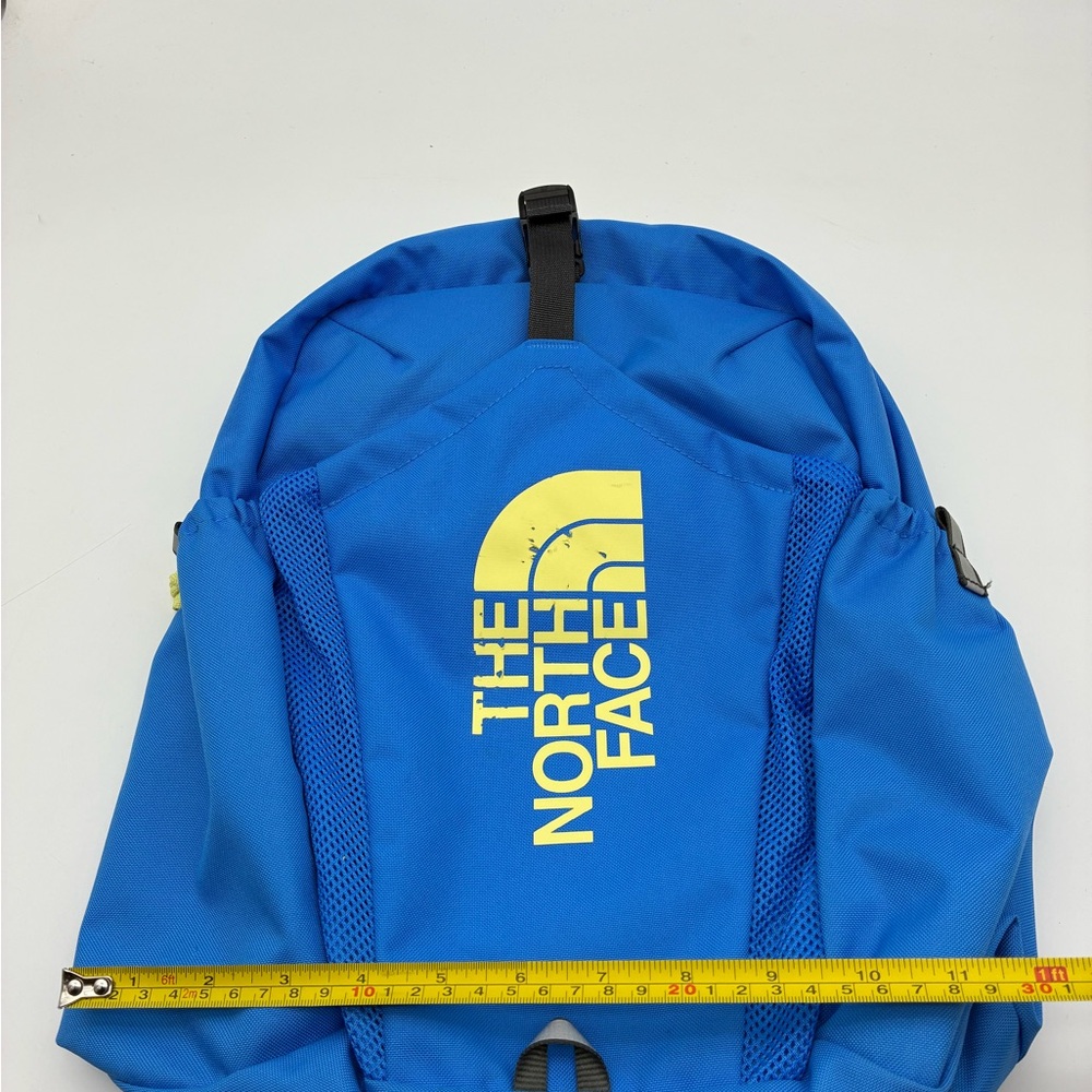 The North Face Bright Blue Backpack with Yellow Logo - Picture 8 of 8